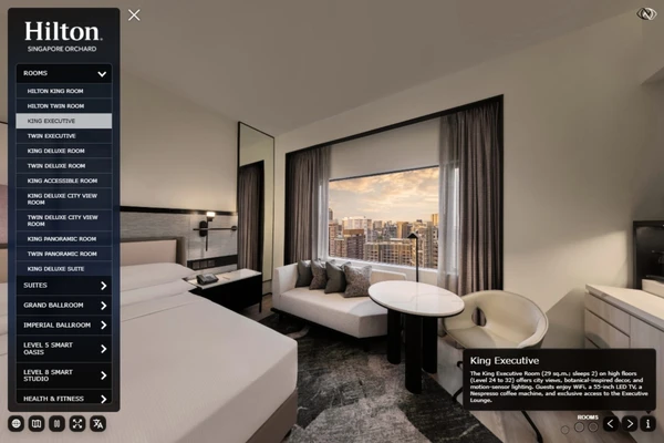 Hilton Singapore 360 virtual tour