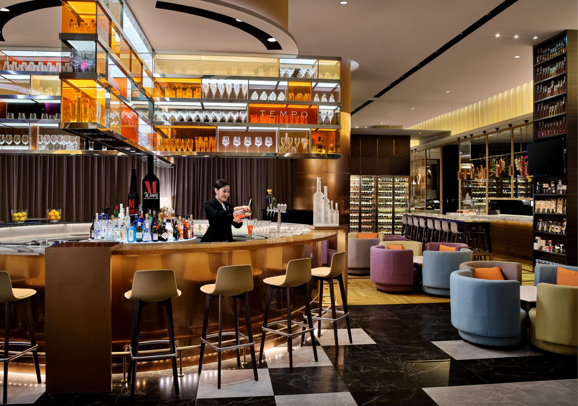 Grand Copthorne Waterfront Hotel Singapore Tempo bar and restaurant