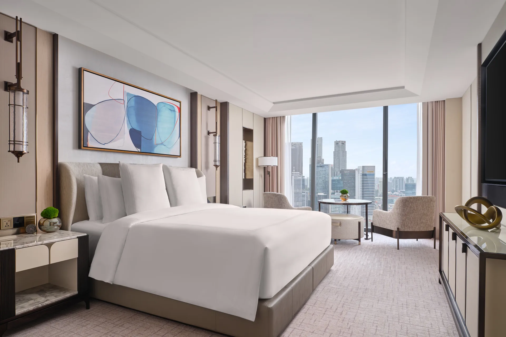 Marina Bay Sands Paiza rooms 1BR City View - Bedroom