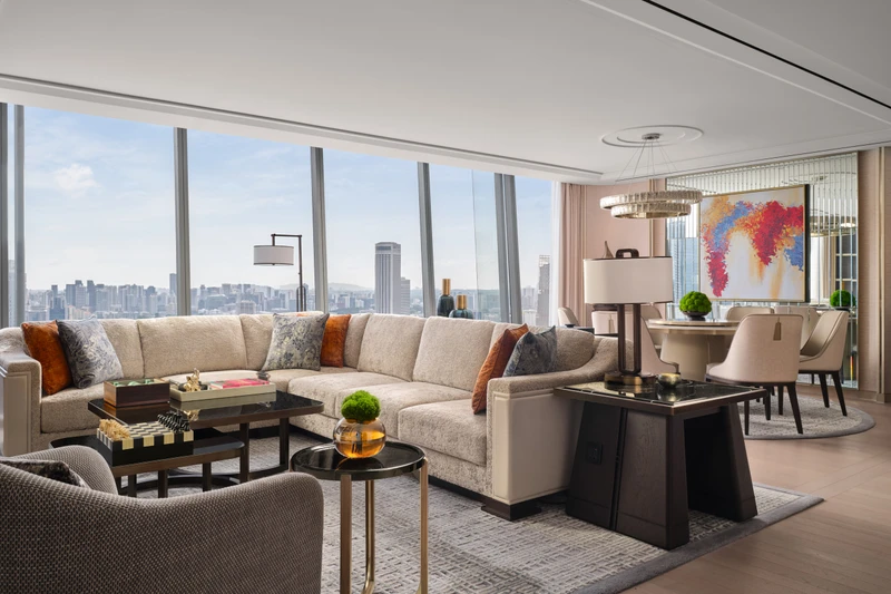 Marina Bay Sands Paiza rooms - 1BR City View - Living room