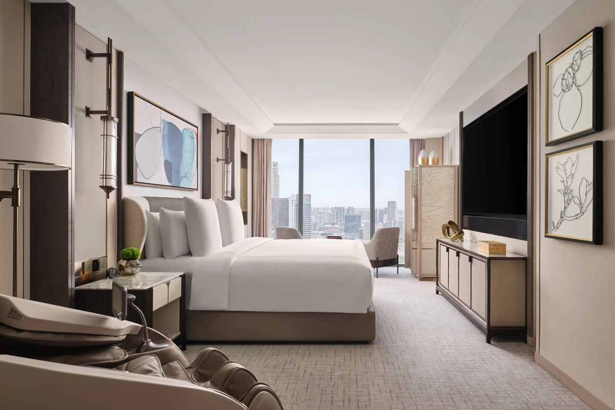 Marina Bay Sands Paiza rooms - 2BR City View - Master Bedroom
