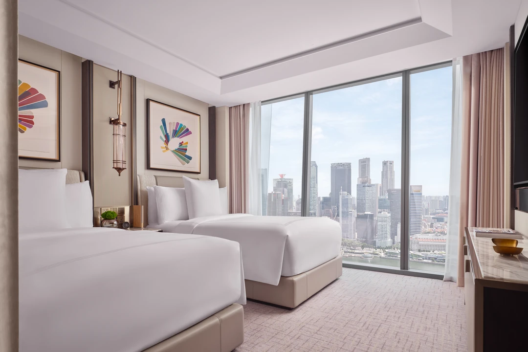 Marina Bay Sands Paiza rooms - 2BR City View - Twin Bedroom
