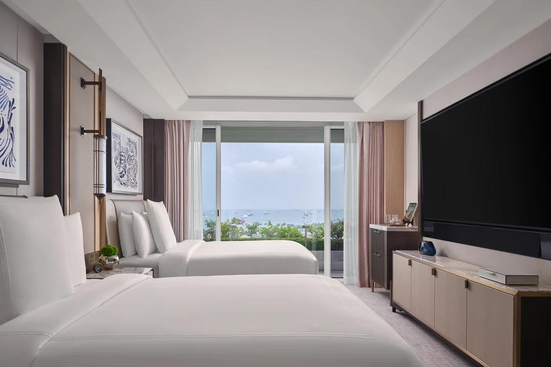 Marina Bay Sands Paiza rooms - 2BR Sea View - Twin Bedroom