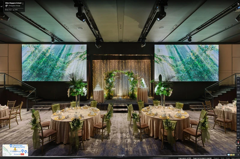 Google Virtual Tour of Hilton Singapore Orchard Imperial Ballroom