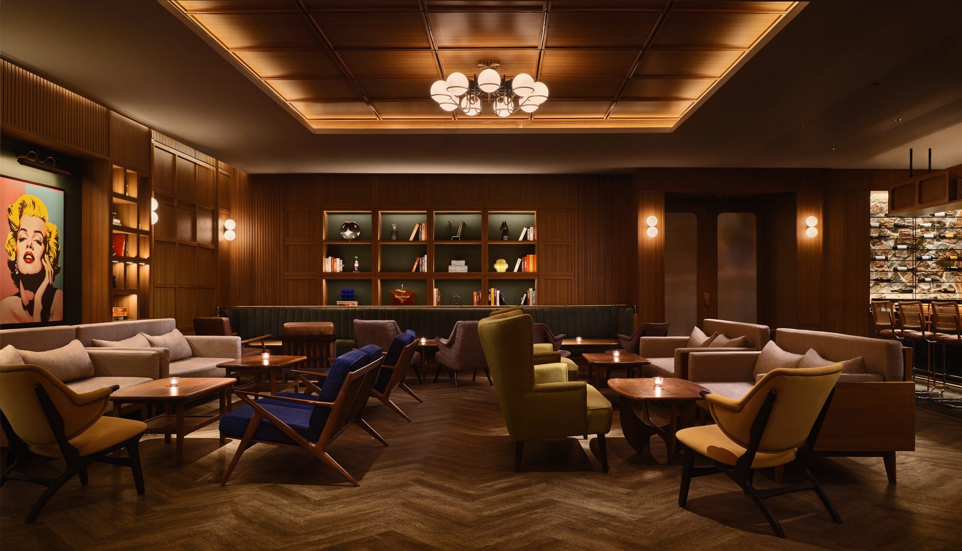 APT 101 Bangkok entertainment room bar and lounge overview