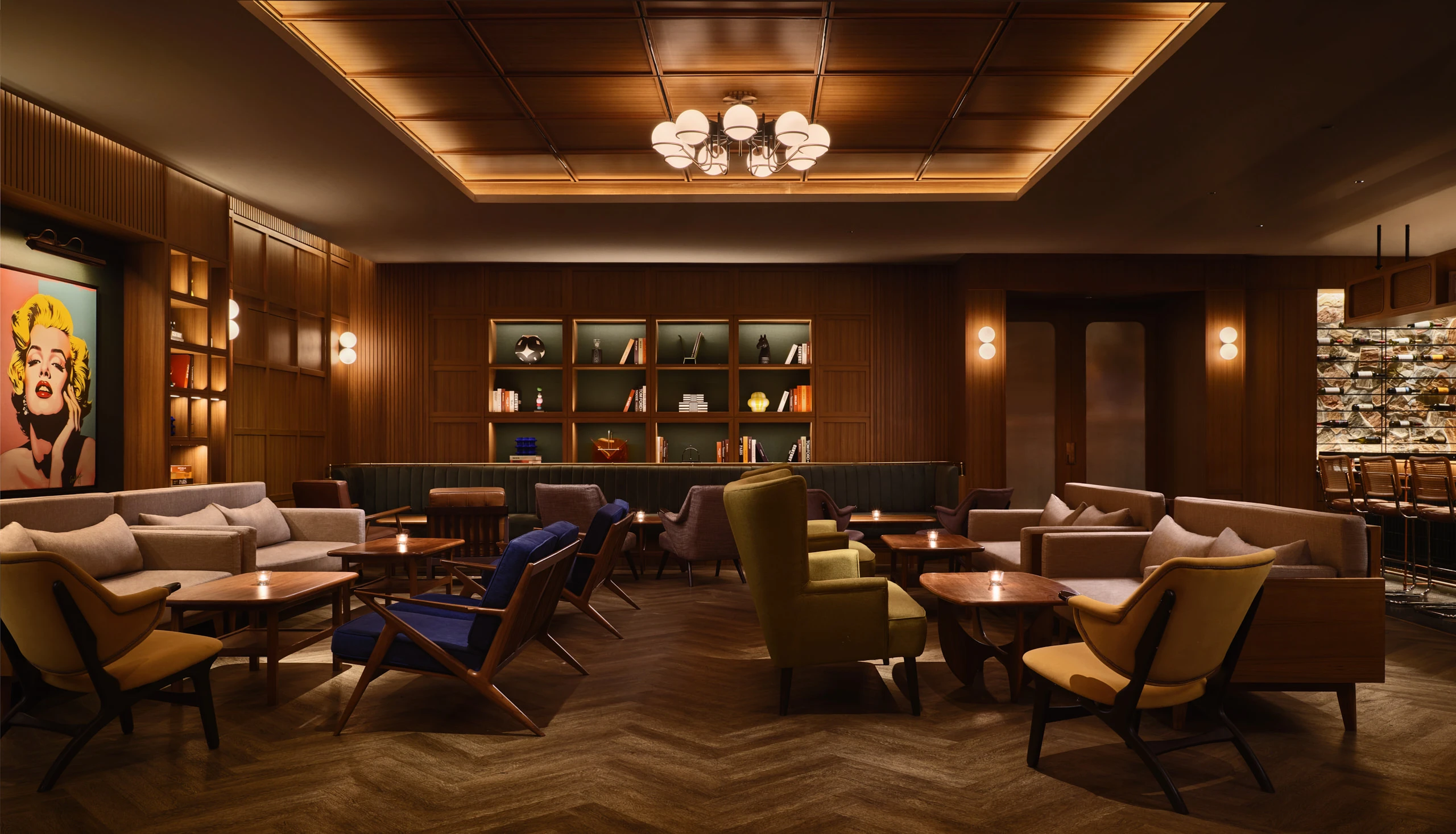 APT 101 Bangkok entertainment room bar and lounge overview