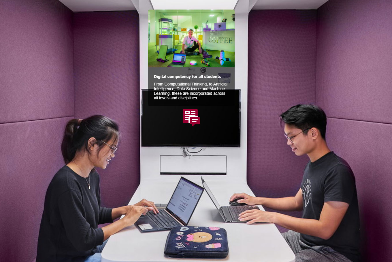 virtual tour feature called an info spot which opens to show more information about an item in the 360 in it's open state